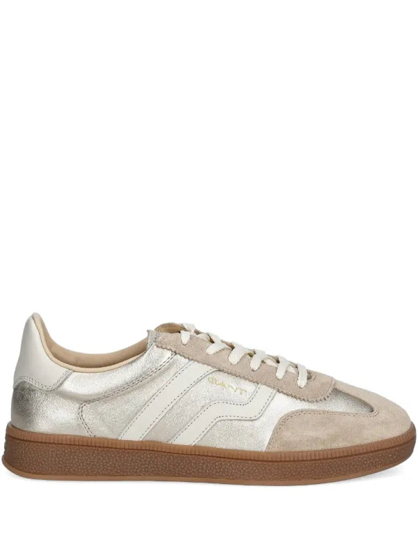 Cuzima Leather Sneakers - Gold