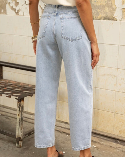 Bony Barrel Leg Jean - Light Denim