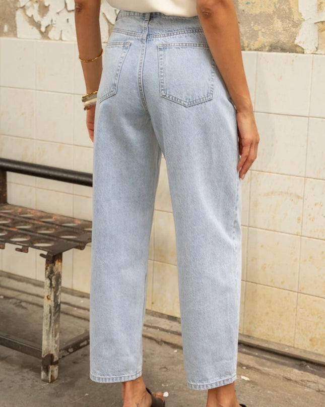 Bony Barrel Leg Jean - Light Denim