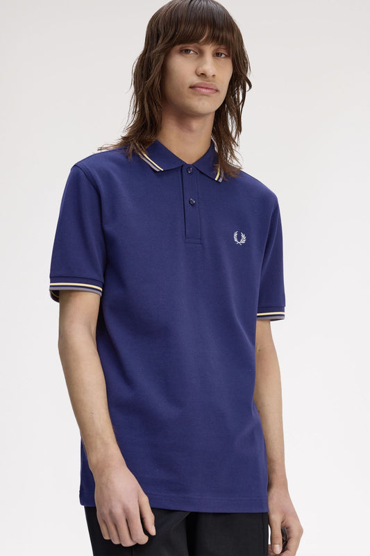 Twin Tipped Polo Shirt - French Navy