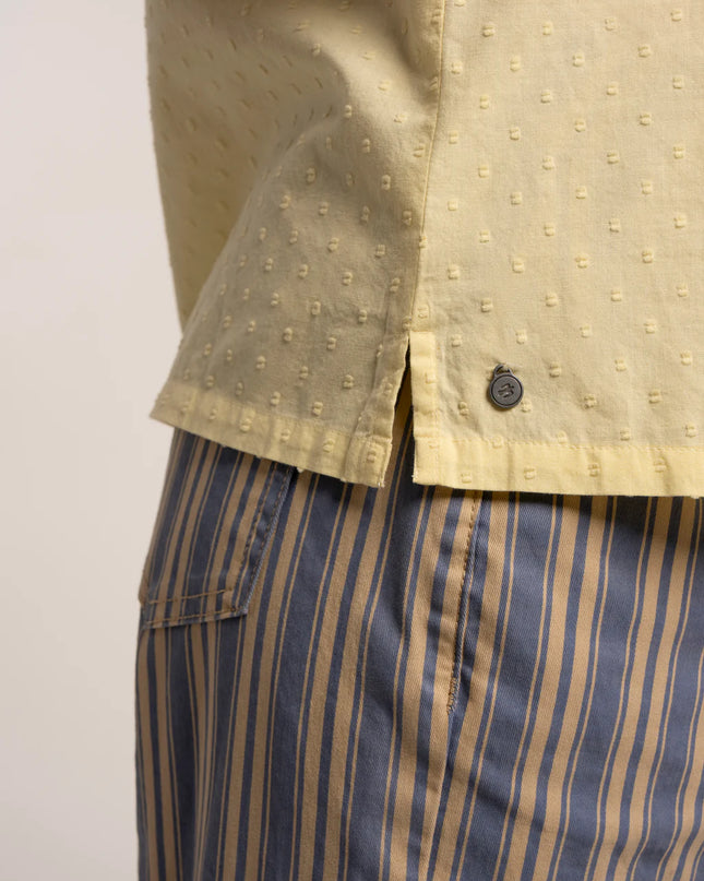 Cowrie Textured Blouse - Lemon