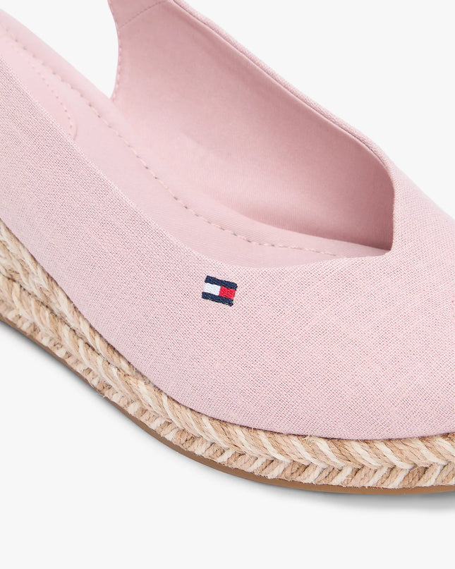 Hemp Slingback Wedge Espadrilles - Foggy Pink