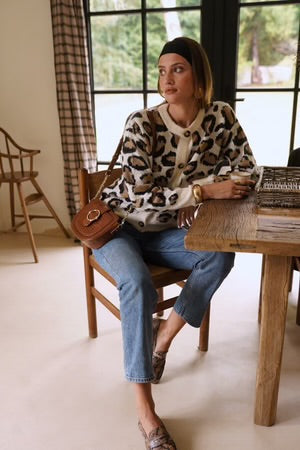 Allie Leopard Print Cardigan
