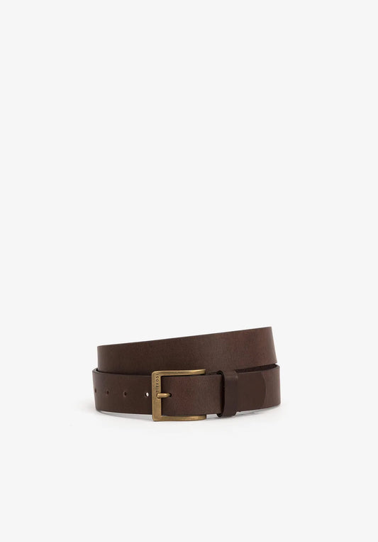 Dark Brown Leather Belt