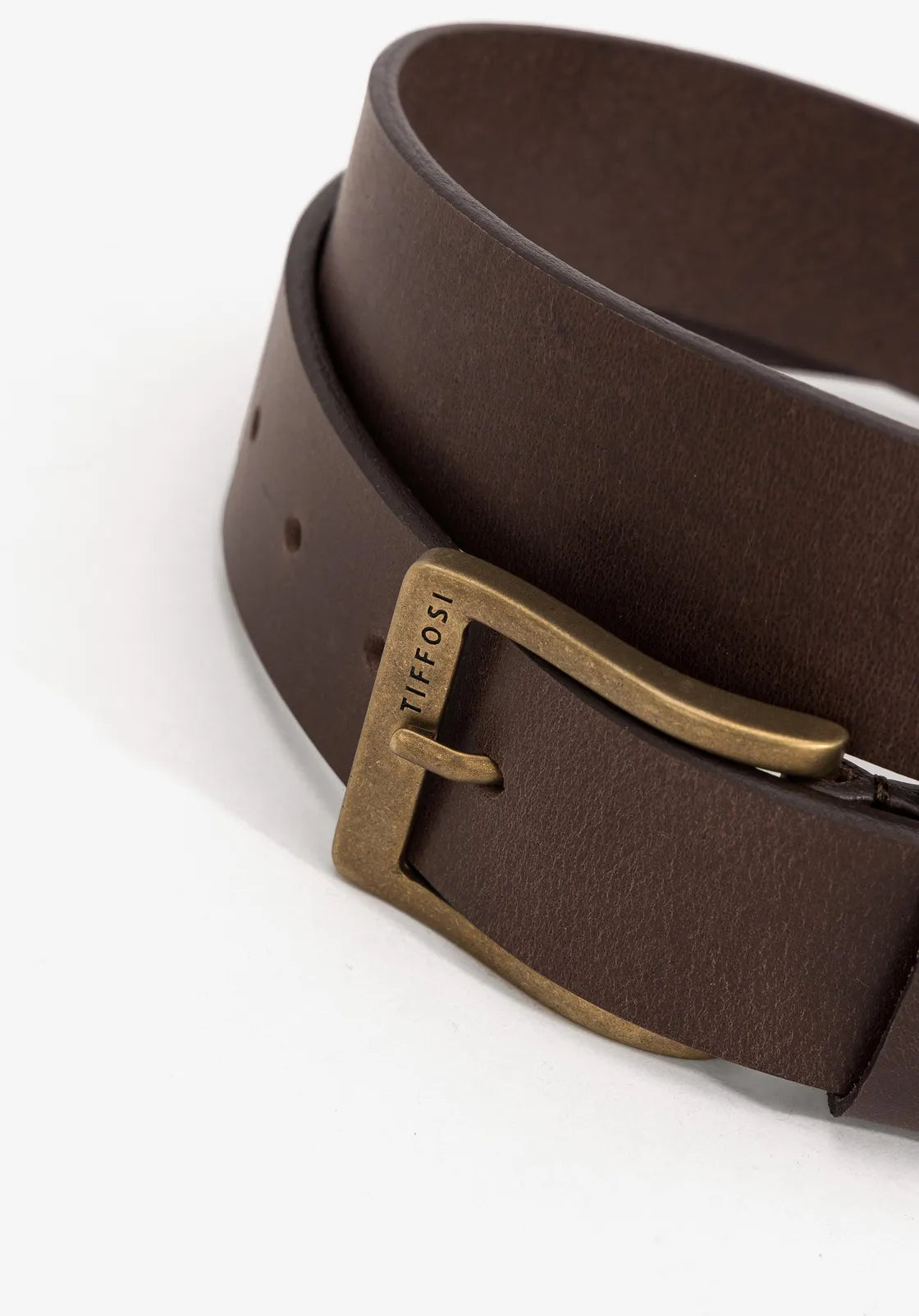 Dark Brown Leather Belt