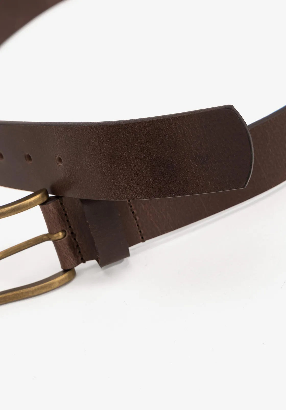 Dark Brown Leather Belt