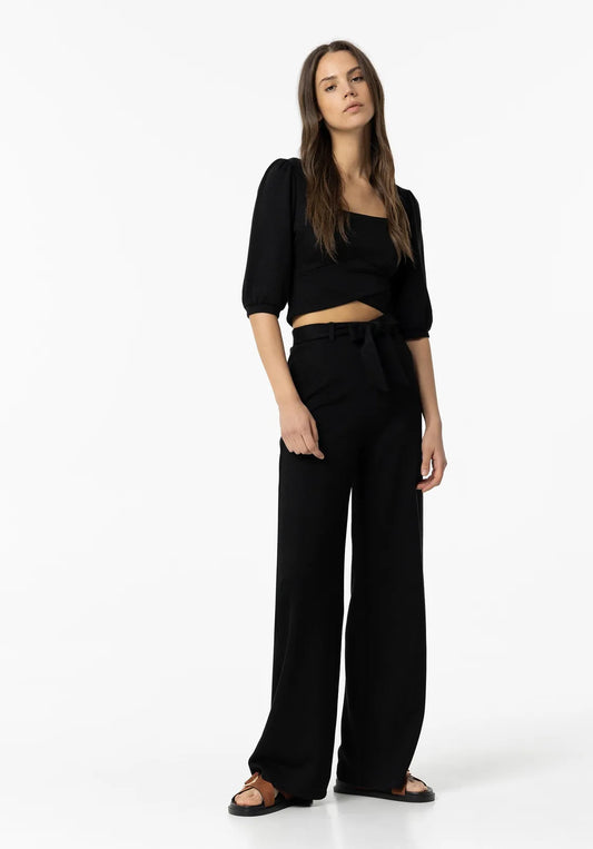 Tiffosi Black Tided Trousers