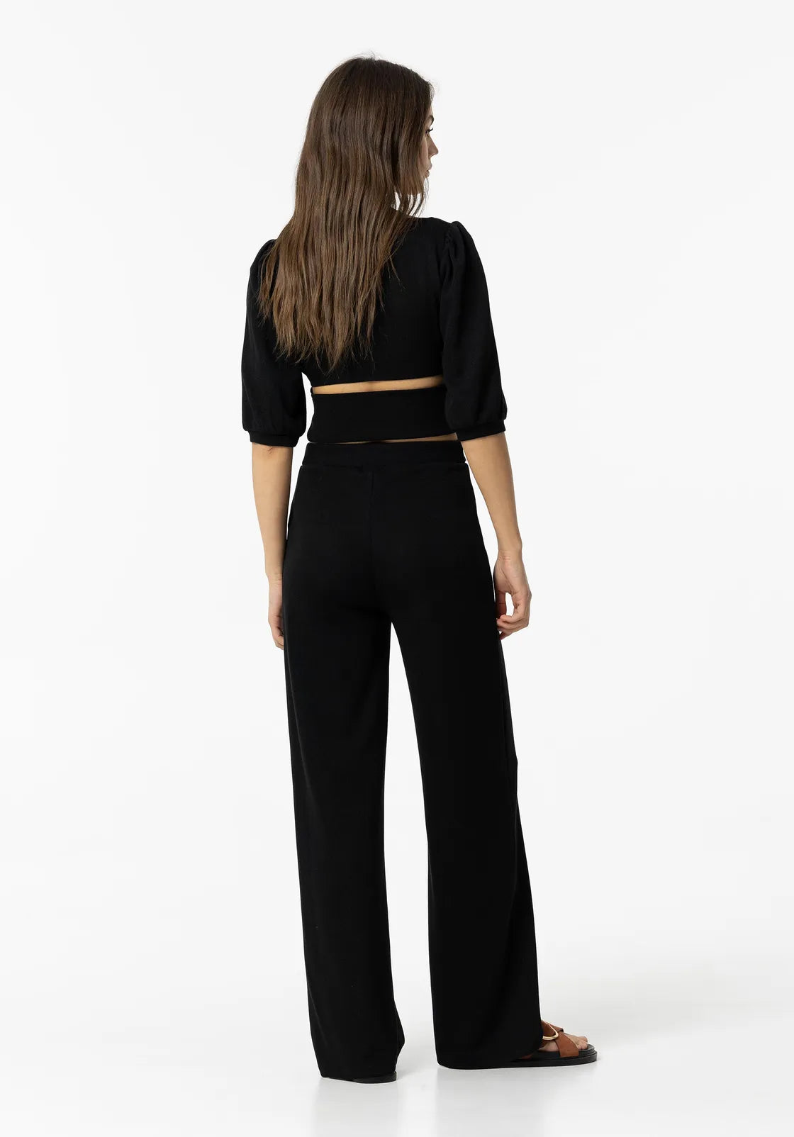 Tiffosi Black Tided Trousers