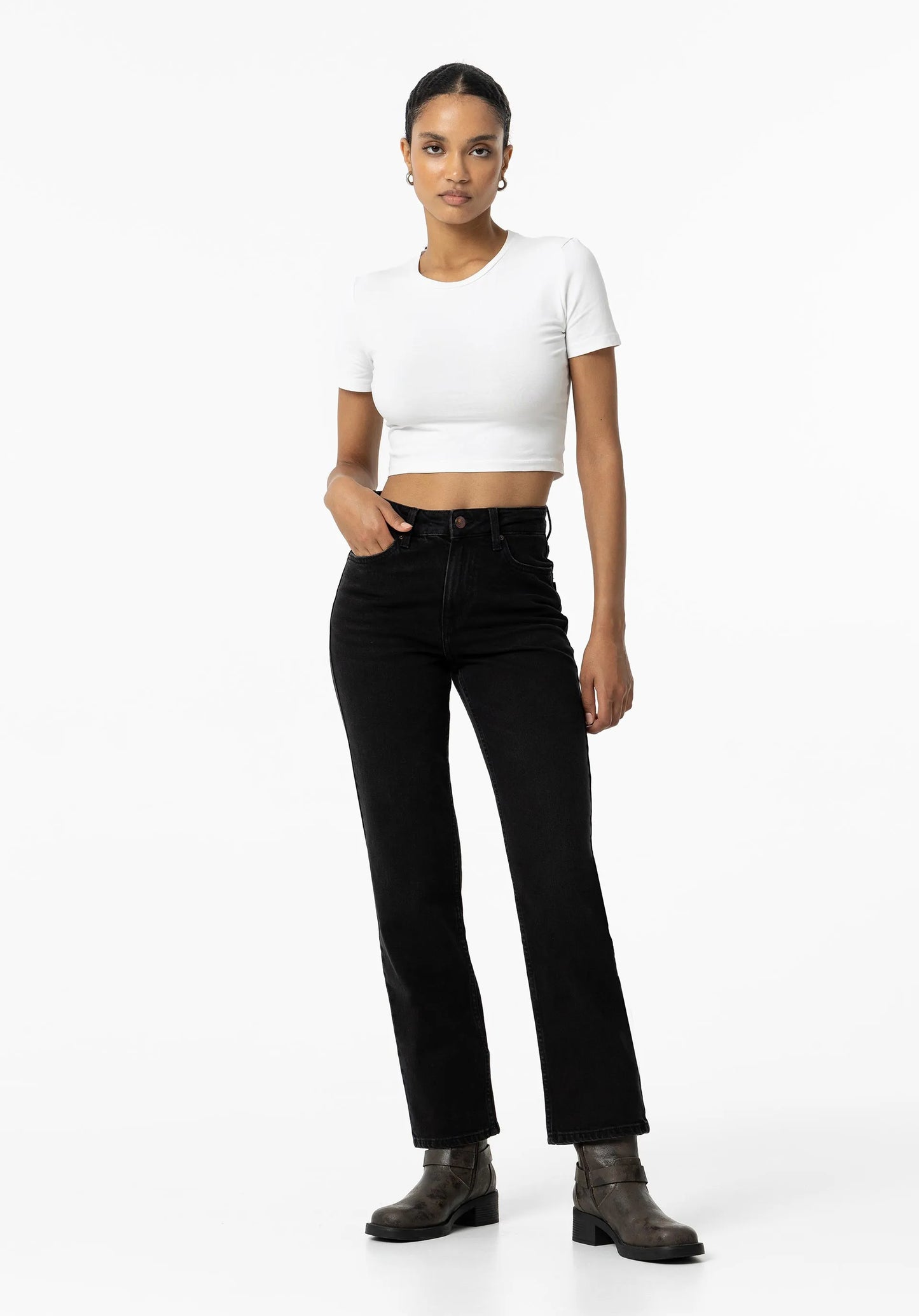 Tiffosi Straight Fit Amy Jeans - Black