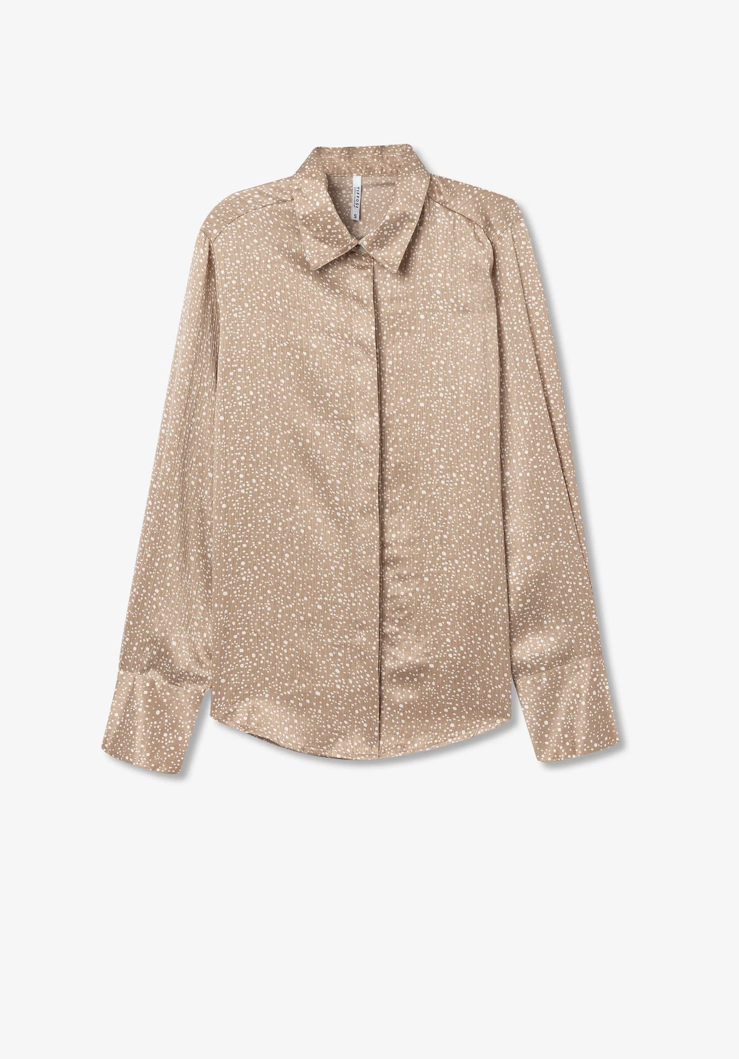 Tiffosi 'Isabella' Speckled Blouse - Beige