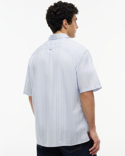 Tommy Jeans Striped Short Sleeved Shirt Blue