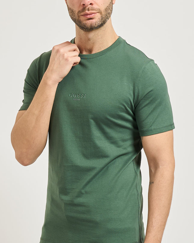 Guess Small Logo T-Shirt in Khaki