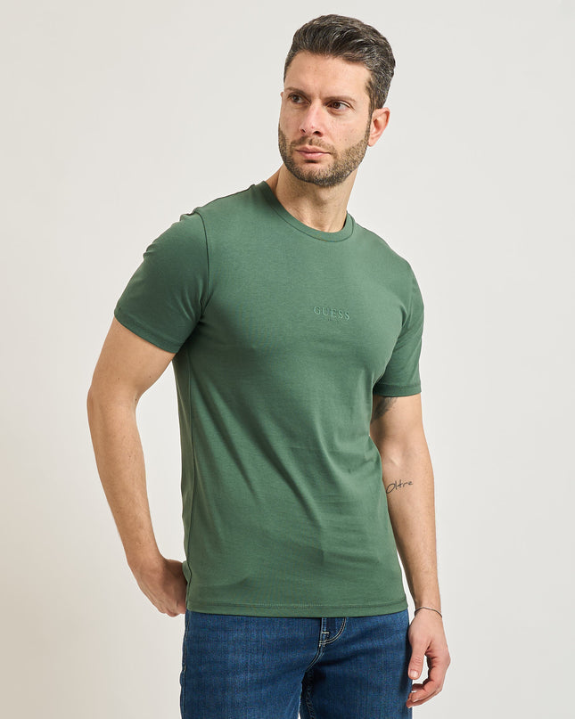 Guess Small Logo T-Shirt in Khaki