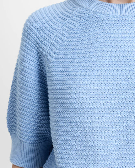 Lilly Mozart Short Sleeve Jumper - Pretty Blue