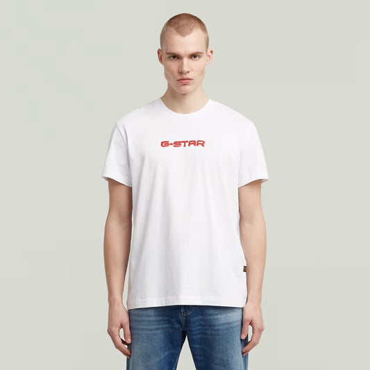 Gel Print T-Shirt - White