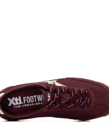 XTI Ladies Low Sneaker - Oxblood