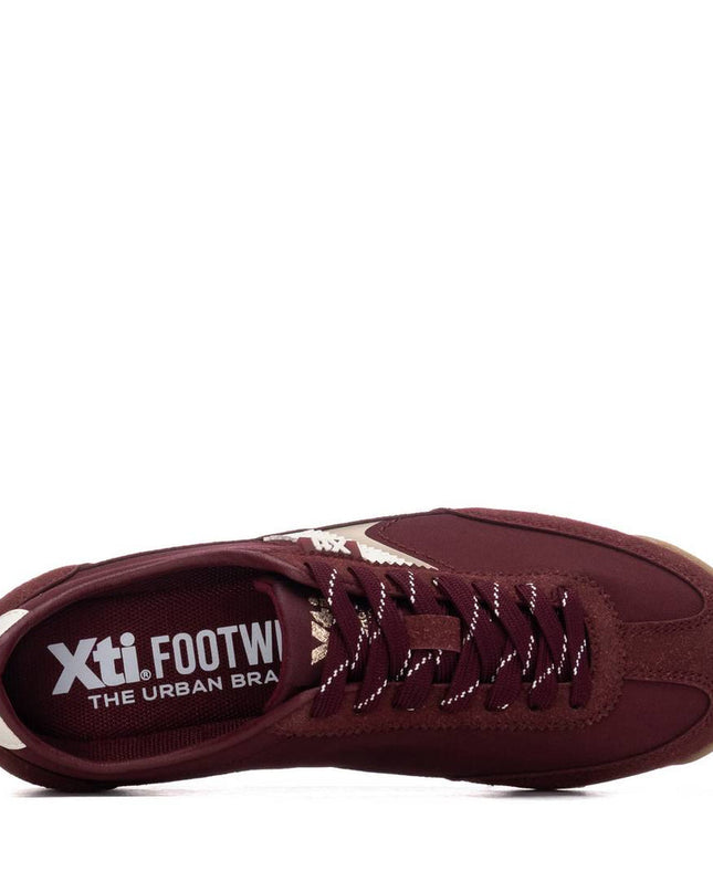 XTI Ladies Low Sneaker - Oxblood