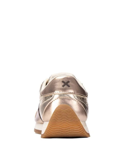 XTI Ladies Low Sneaker - Gold/Brown