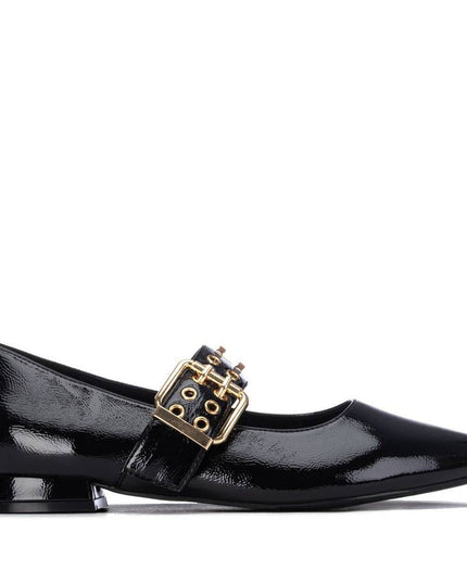 XTI Patent Ladies Pump - Black