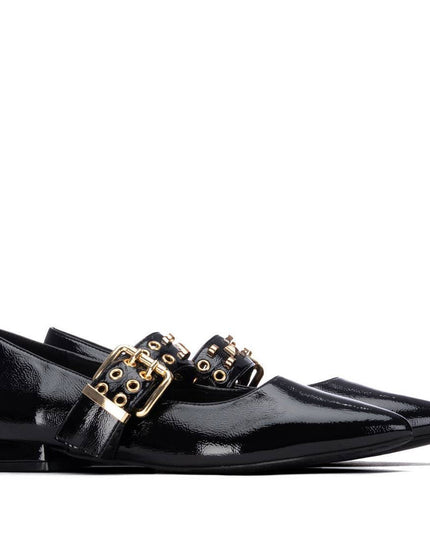 XTI Patent Ladies Pump - Black