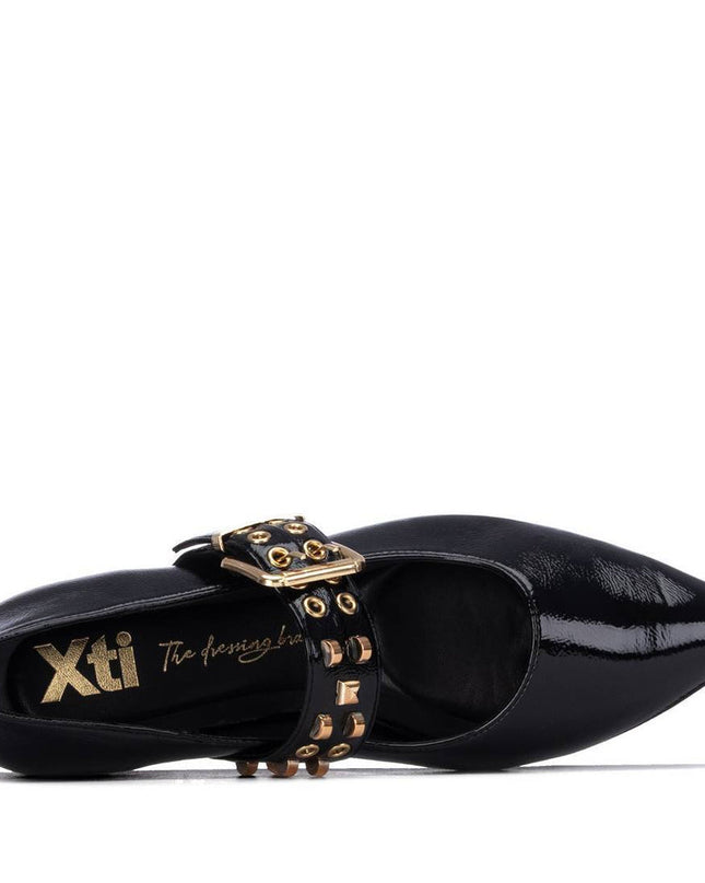 XTI Patent Ladies Pump - Black