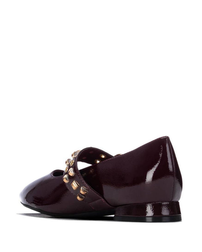 XTI Patent Ladies Pump - Burgundy