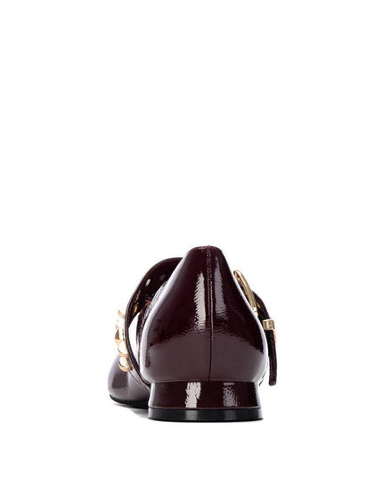 XTI Patent Ladies Pump - Burgundy