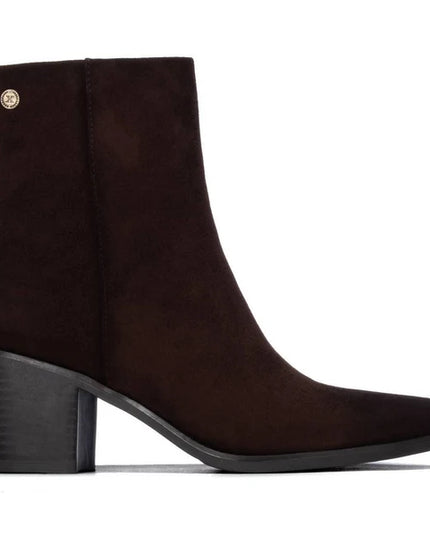 Ladies Ankle Boot - Brown Suede