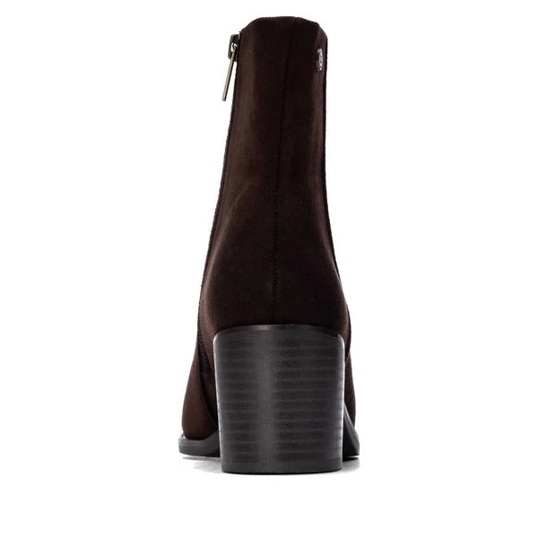 Ladies Ankle Boot - Brown Suede