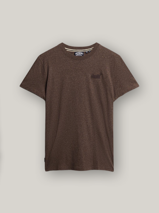 Organic Cotton Essential Logo T-Shirt - Cocoa Brown