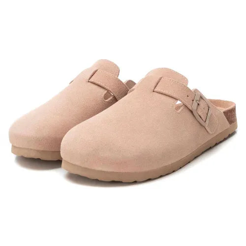 XTI 142871 Microfibre Clog - Soft Beige