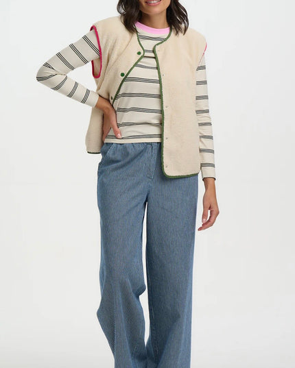 Sophie Fleece Gilet - Oatmeal