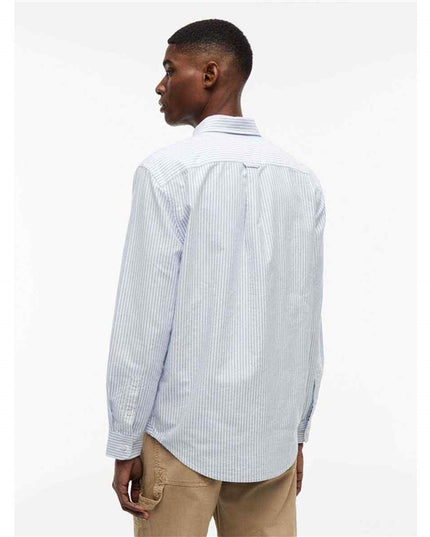 Tommy Jeans Reg Striped Shirt in Vibrant Blue Stripes
