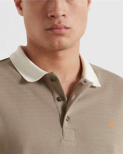Farah Clement Textured Polo