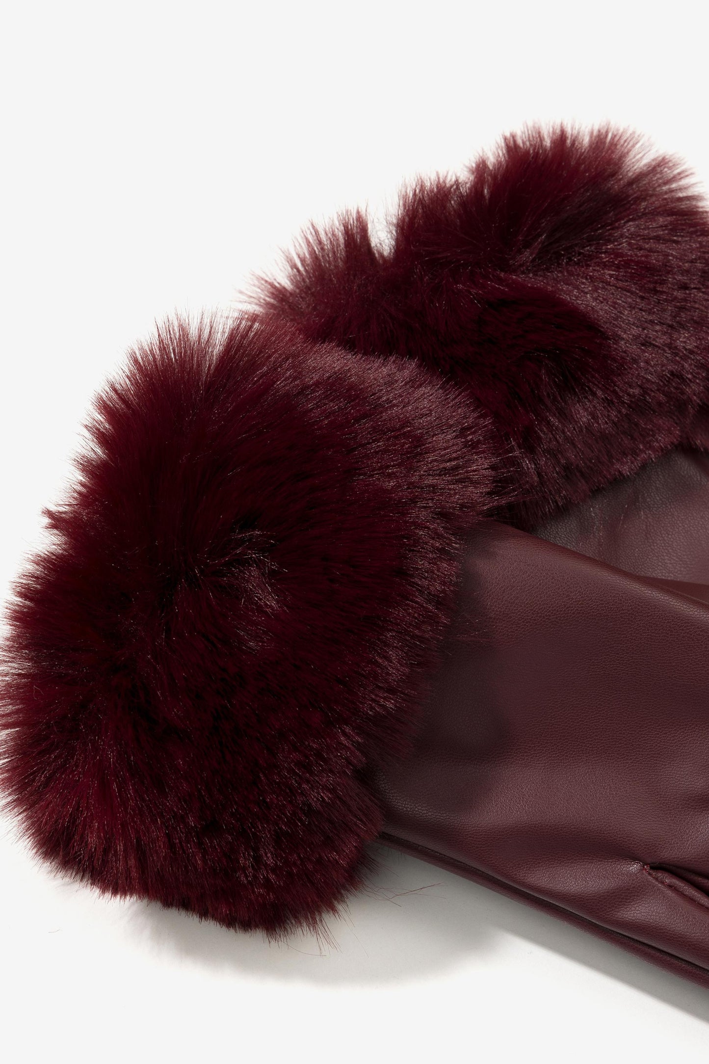 Leather Effect Touch Screen Gloves 'Ruby'