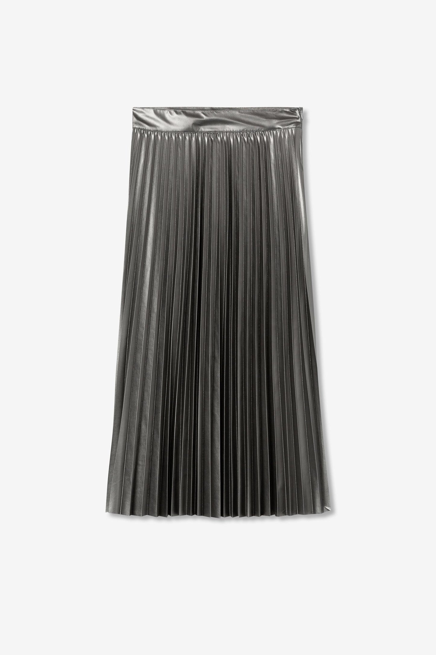 Tiffosi Metallic Pleated Midi Skirt