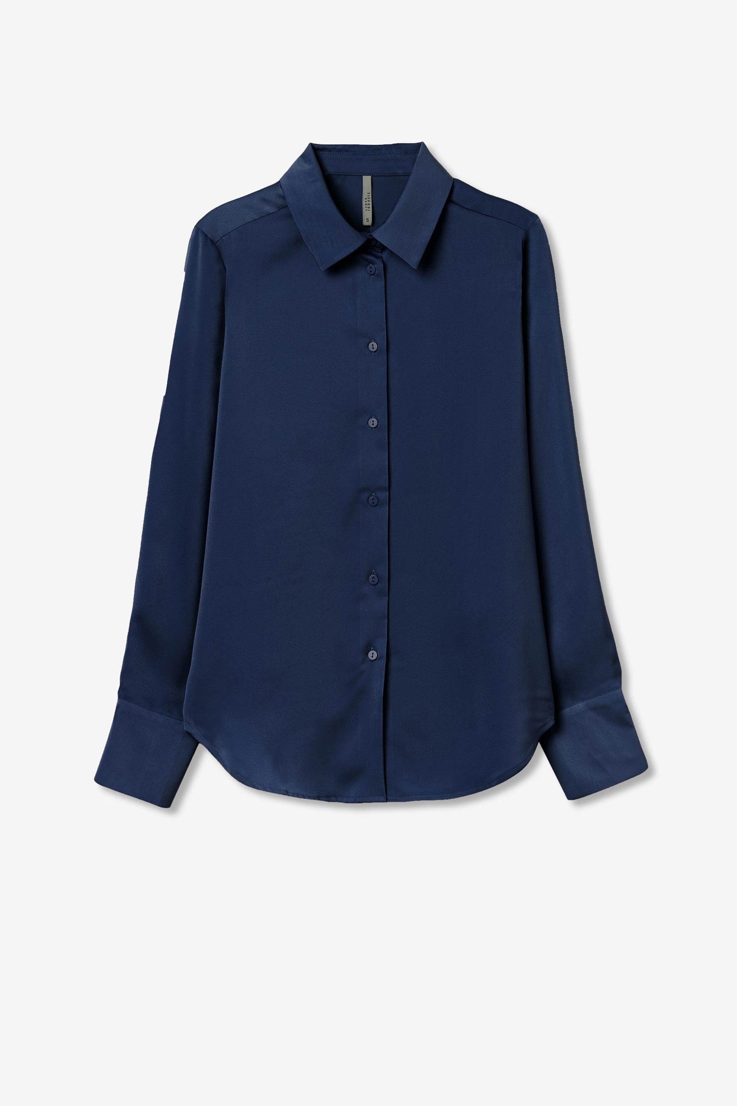 Tiffosi Satan Satin Shirt - Navy