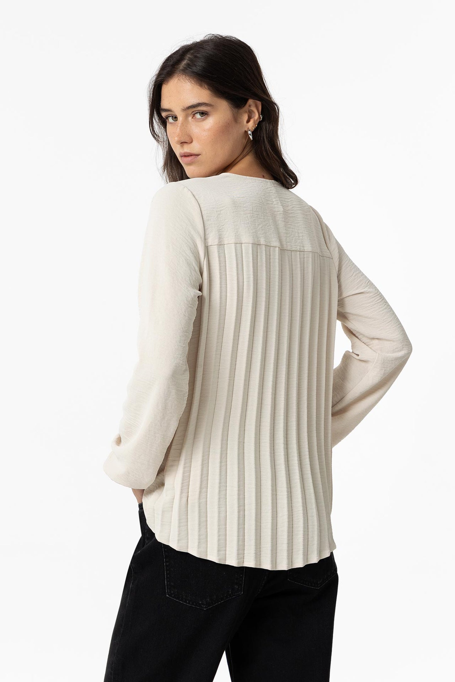 Tiffosi Pleated Back Blouse