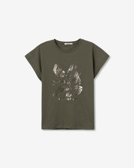 'Kika' T-Shirt - Patina Green