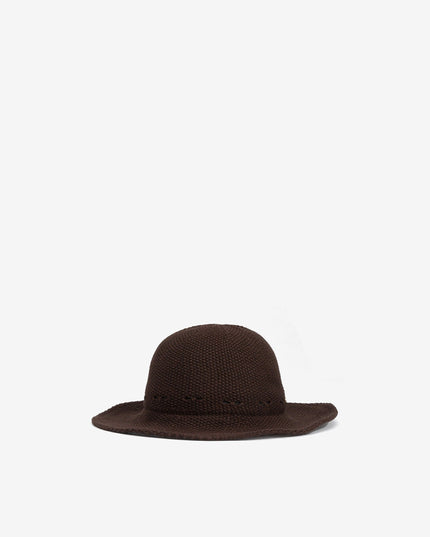'Charlotte' Knit Hat - Chocolate Brown