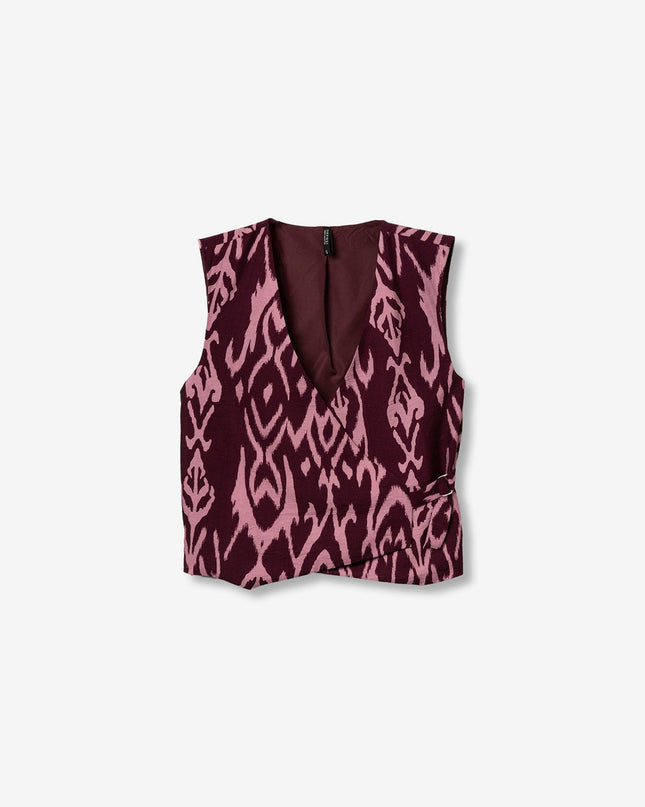 'Kim' Waistcoat - Fig