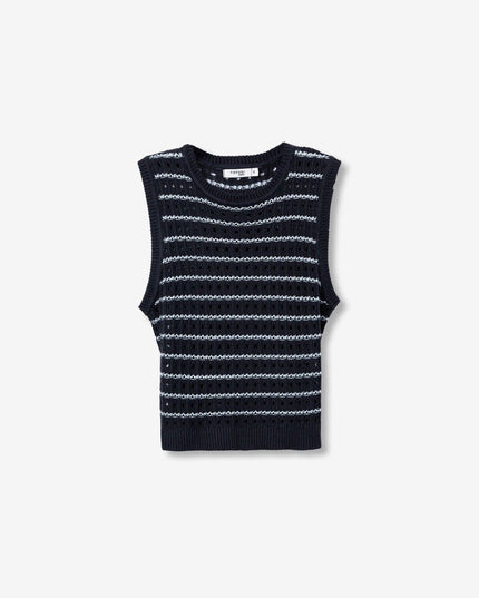 'Chios' Knit Top - Lyons Blue