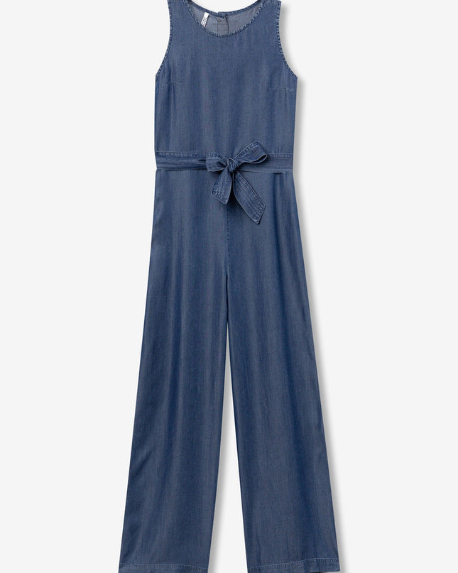 'Modesto' Denim Look Jumpsuit