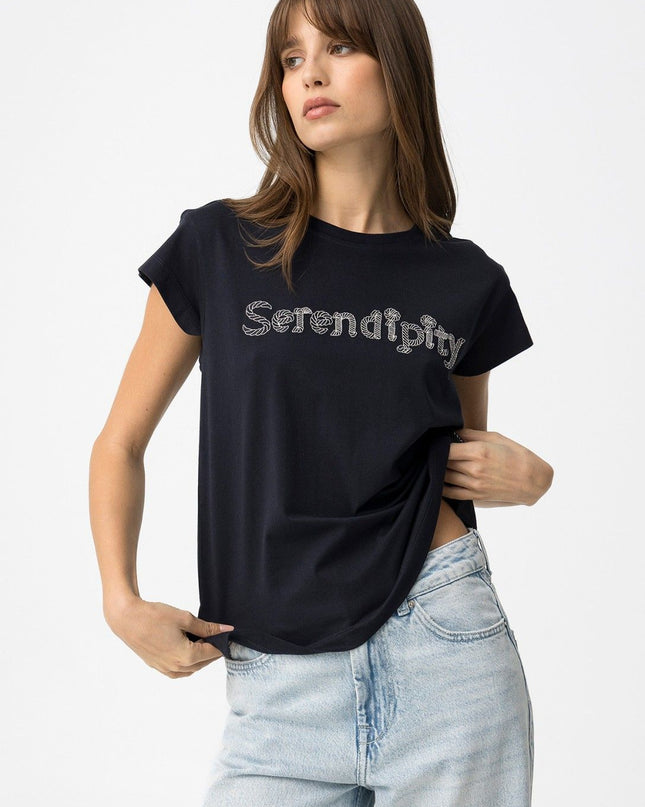 'Hillary' T-Shirt - Lyons Blue