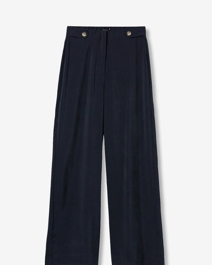 'Camelia' Trouser - Lyons Blue