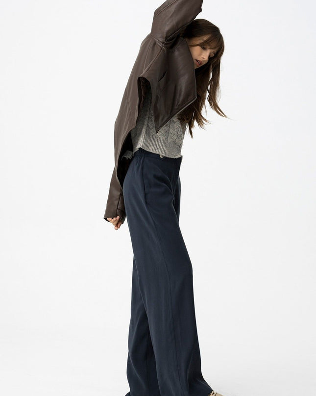 'Camelia' Trouser - Lyons Blue