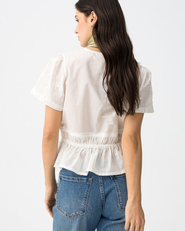 'Idalina' Blouse - Star White