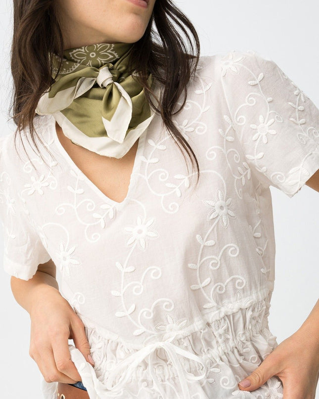 'Idalina' Blouse - Star White