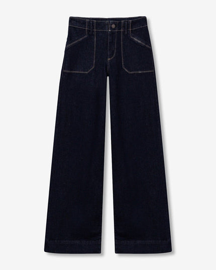 'Louise' Wide Leg Jean ' Dark Denim