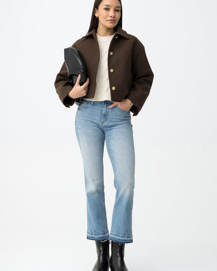 'Megan' Cropped Flare Jean